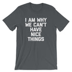 I Am Why We Can't Have Nice Things T-Shirt (Unisex)