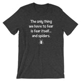 The Only Thing We Have To Fear Is Fear Itself (And Spiders) T-Shirt (Unisex)