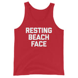Resting Beach Face Tank Top (Unisex)