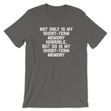 Not Only Is My Short-Term Memory Horrible, But So Is My Short-Term Memory T-Shirt (Unisex)