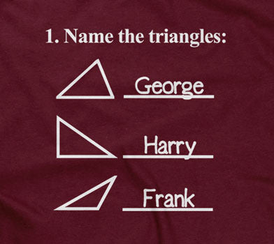 Name The Triangles (Math Problem) T-Shirt