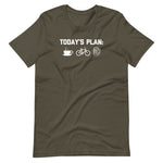 Today's Plan: Coffee, Biking, Beer T-Shirt (Unisex)