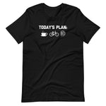 Today's Plan: Coffee, Biking, Beer T-Shirt (Unisex)