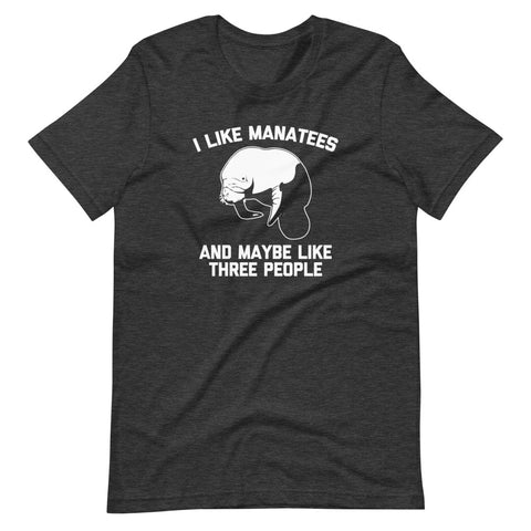 I Like Manatees & Maybe Like Three People T-Shirt (Unisex)